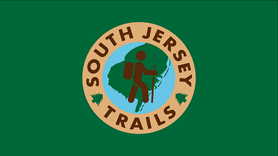 South Jersey Trails Badge Design adobe illustrator brand design branding design graphic design logo design print design sticker design t shirt design typography vector