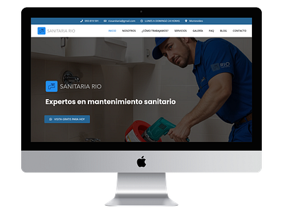 Sanitaria Rio - Web Corporate web web interface website