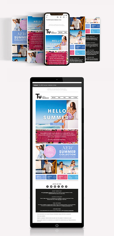 Tu clothing email marketing digital marketing email marketing graphic design ui