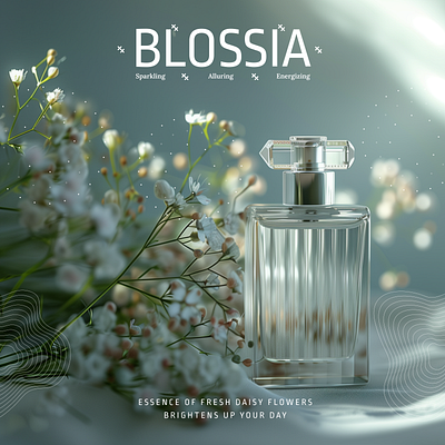 Perfume brand poster branding graphic design marketing design poster design typography