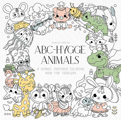 Children's Coloring Book Illustration adobe illustrator adobe photoshop book childrens book illustration graphic design illustration