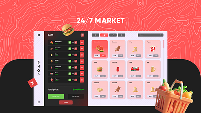 Market 24/7 UI - GTA5 RolePlay branding design figma graphic design gta illustration logo roleplay ui ux web