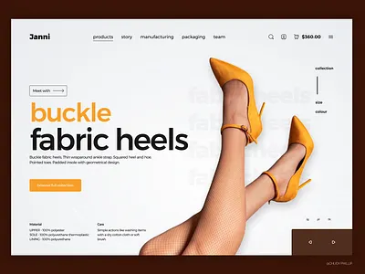 Hero Section - Janni design figma framer heel website hero section landing page product design store hero section ui ui design uiux user interface