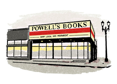 Powell's Books cityscape landscape oregon portland powells