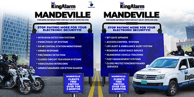 KingAlarm Carousel social media post design