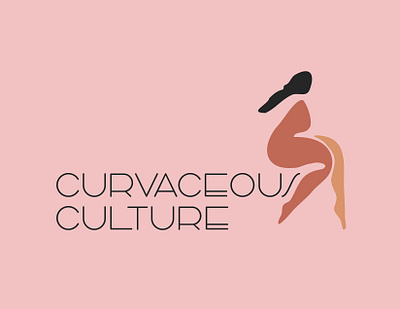 Curvaceous Culture Logo brand identity branding design graphic design illustrator local business logo woman