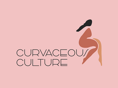 Curvaceous Culture Logo brand identity branding design graphic design illustrator local business logo woman