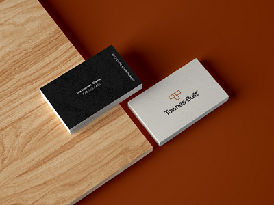 Townes-Built™ Business Cards brand brand design business card business card design creative custom home custom home builder design studio designinspiration logo design print design printshop