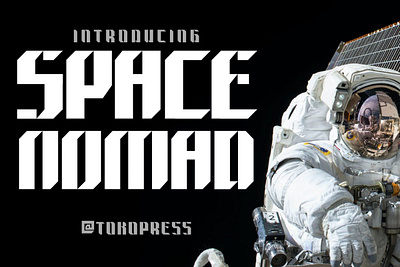 Space Nomad – Techno Sporty Font display font futuristic font gaming font sport font techno font