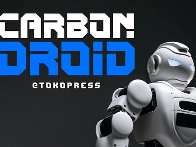 CARBON DROID – Techno Font display font futuristic font gaming font techno font