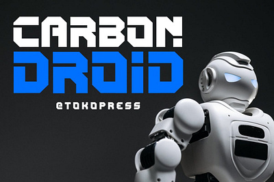 CARBON DROID – Techno Font display font futuristic font gaming font techno font