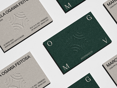 OGMV Advogados Business Card brand brand design branding business card design logo logotype visual identity