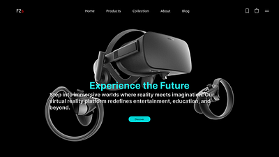 Where Virtual Reality Meets Exceptional Design. figma hero ui ux