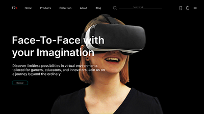 Where Virtual Reality Meets Exceptional Design. figma hero ui ux