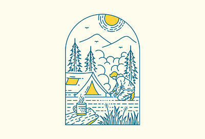 Camping Life 1 adventure apparel apparel design backpacker camper camping coffee hiking holiday mountain national park nature outdoors print on demand summer t shirt t shirt design tent travel vacation