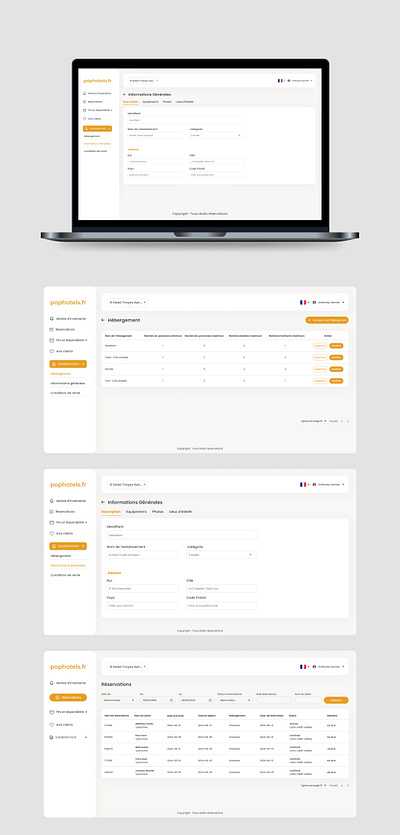 Hotel Booking Dashboard Design app design ui user inerface ux