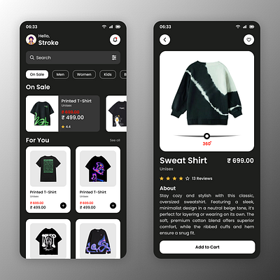 E Commerce Mobile App dailyui ecommerce figma mobileapp ui uidesign uiux uiuxdesign ux uxdesign