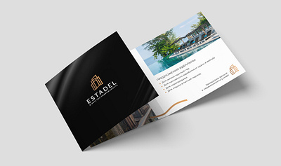 Logo for real estate agency «Estadel» brand design branding design graphic design identity logo logo icon logos logotipe logotype real estate vector лого логотип фирменный стиль фирстиль