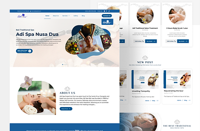 Traditional Spa - Adi Spa bali design healing landing page luxury spa neo newest nikita nusa dua relaxation responsive design spa spa design website traditional spa ui ux website website design