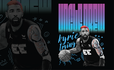 Kyrie Irving S3 basketball branding design digital maging graphic design illustration procreate