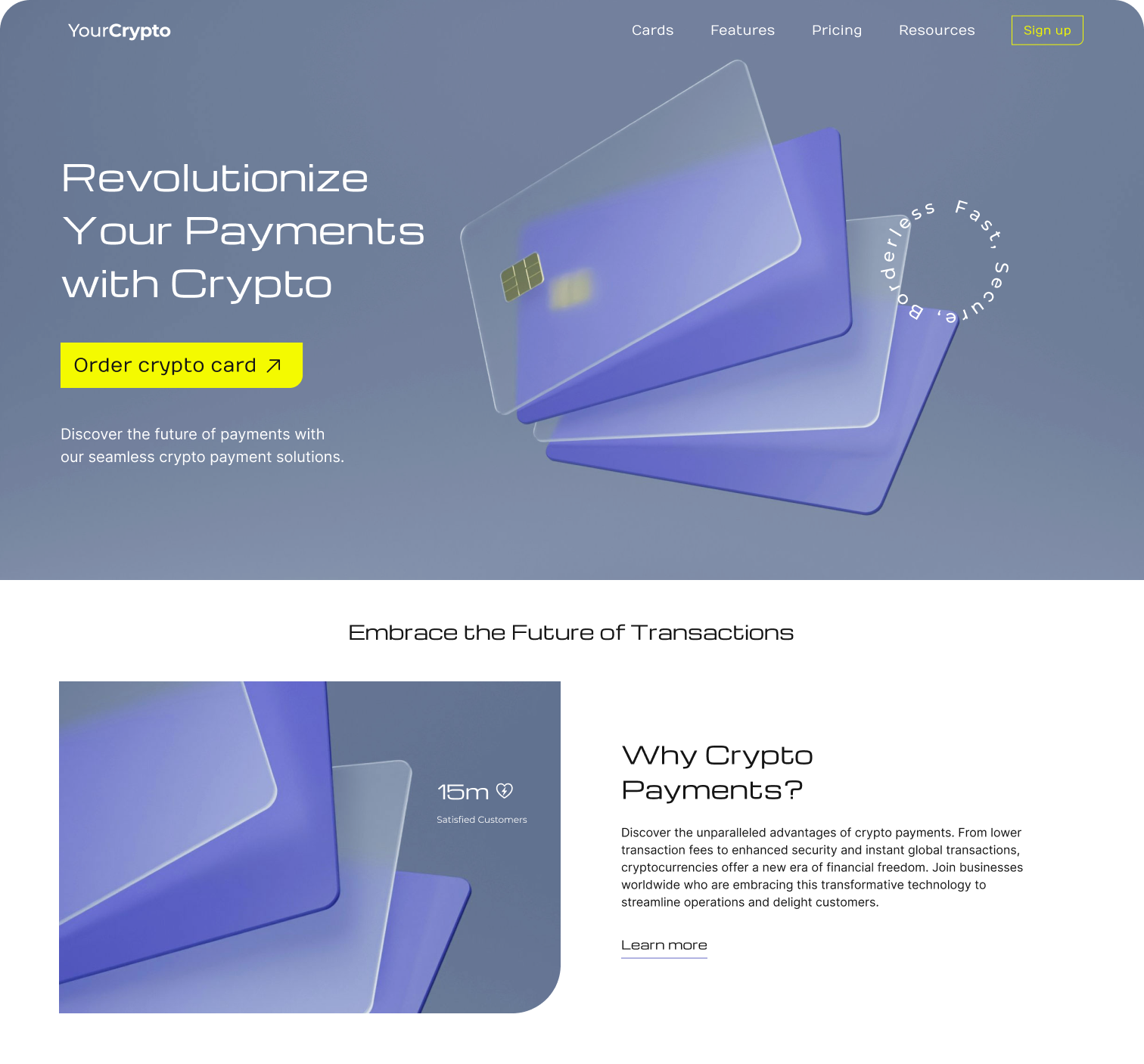 Crypto Payments card crypto design graphic design interactions product design sydney ui web webdesign website