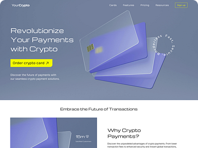 Crypto Payments card crypto design graphic design interactions product design sydney ui web webdesign website