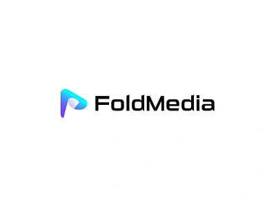 foldmedia- logo design & brand identity app icon brand identity branding fold fold logo logo logo design logodesign media media agency media logo media player modern logo paper player saas software logo technology logo