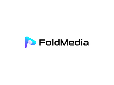 fold media- logo design & brand identity app icon brand identity branding fold fold logo logo logo design logodesign media media agency media logo media player modern logo paper player saas software logo technology logo