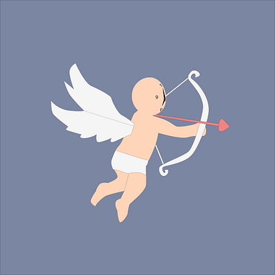 baby man love is archery print