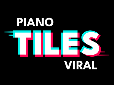 Piano Viral Tiles: Title game logo logo app logo game magic tiles music app music game music tiles piano app piano game piano tiles text title title app title game typo