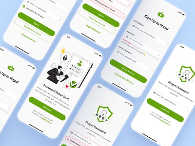 finpal: AI Finance Assisstant App - Sign In/Sign Up Auth UIUX finance onboarding finance ui fintech onboarding log in log in screen log in ui login login screen login ui minimal onboarding onboarding flow onboarding ui register register ui sign in sign in screen sign in ui sign up sign up ui