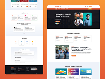 Nobin - SAT Mock Platform elearning sat mock ui uiux ux website desing