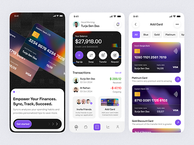 Finance Mobile App 2024 app app design app design inspiration app shot application bank app bank card banking app dribbble dribbble best shot finance app fintech fintech app mobile app mobile banking payment payment app turjadesign ui