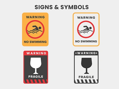 Essential Warning & Caution Signs & Symbols Lottie Animation alert animation app app lottie animation caution design fragile fragile lottie animation fragile sign fragile symbol motion graphics no swimming sign no swimming symbol safety signs signs symbols ui ux warning signs website