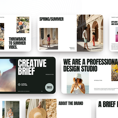 Creative brief brand presentation design ppt design