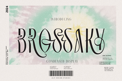 Brossaky Typeface design font fonts letteing sans serif typeface