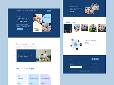 UniteUs | Community Template branding design graphic design ui web web design website