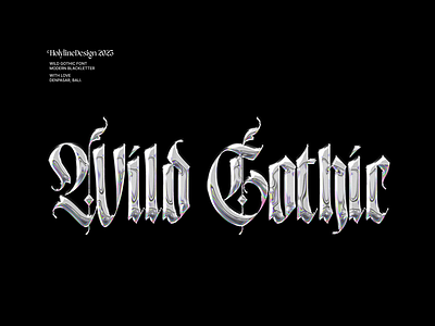 Wild Gothic - Blackletter Font blackletter bold font branding crafting display display font font gothic font graphic design hipster font lettering logotype old english font retro vintage