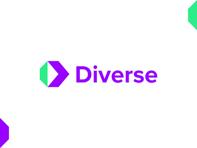 Diverse - Logo Design accoutung arrow branding d letter logo d logo diverse finance forward