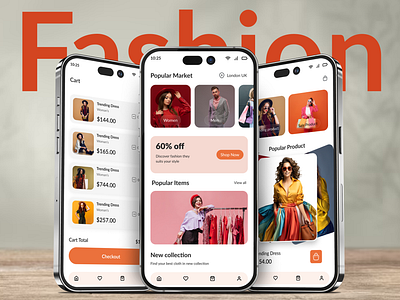 E-commerce Fashion Mobile App app design clothes e commerce e commerce app ecommerce app fashion fashion store minimal mobile app design online shopping product shopify shopping app store website