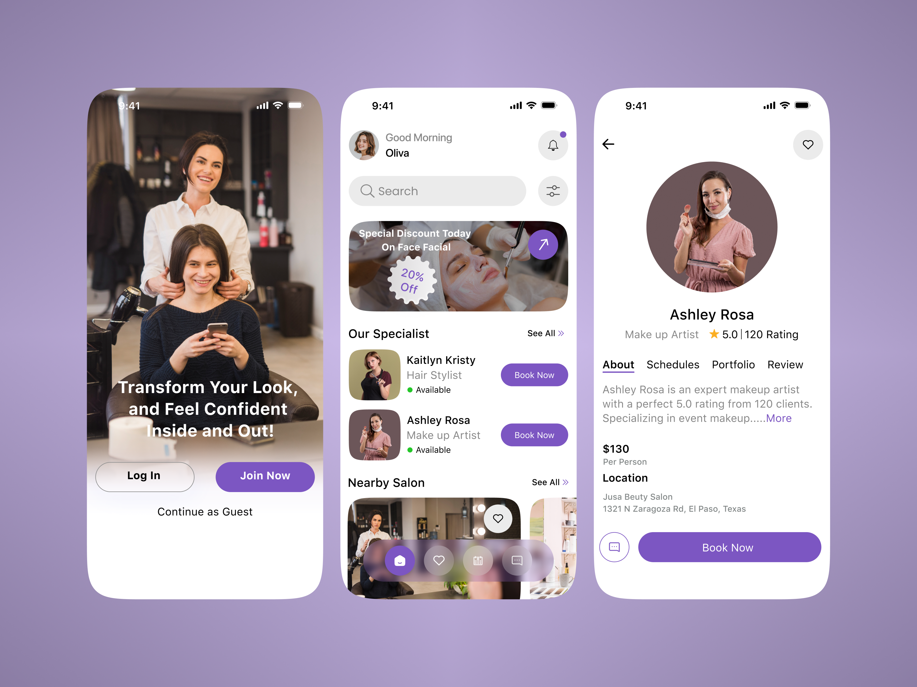 Example of Minimal Mobile App Design (20 Screen)