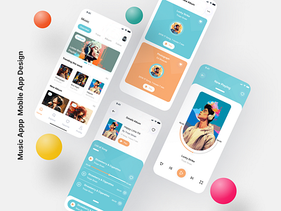 Music Mobile app design graphic design motion graphics music app songs app ui websites design