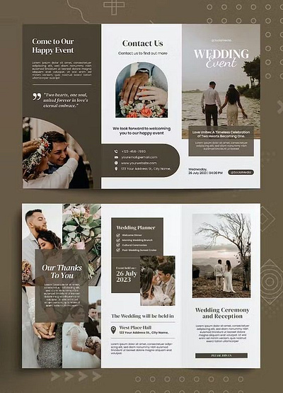 Wedding Broacher banner design branding broacher design flyer graphic design ux wedding broacher wedding poster