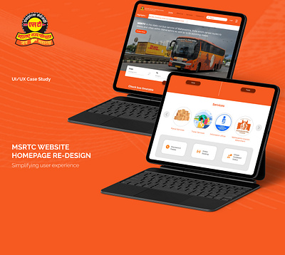 MSRTC Website homepage re-design design ui ux