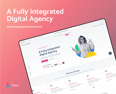 Tryloop Solutions - A fully integrated digital agency agency website creative agency digital agency ui design ui designer uiux website design