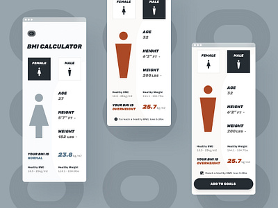 DUI #4: BMI Fitness Calculator bmi calculator daily ui daily ui 004 dailyui fitness simple ui