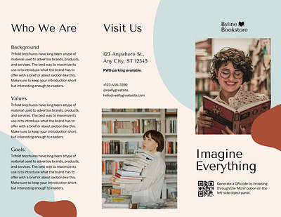 Bookstore Broacher bookstore broacher branding design flyer graphic design poster ux