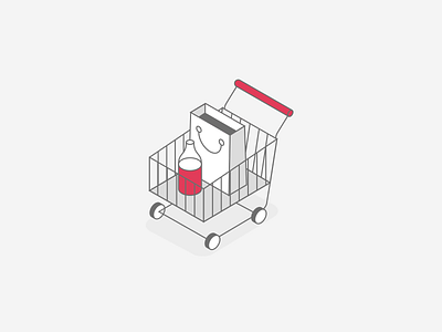 Shopping cart animation animation interaction motion graphics ui