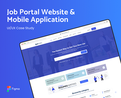 IPSR Jobs - Job portal web application career creative design freelance job portal ui ui design ui designer web development website design