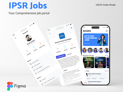 IPSR Jobs - Mobile App UI app design app uiux career creative design design trends job portal app mobile app ui design ui design